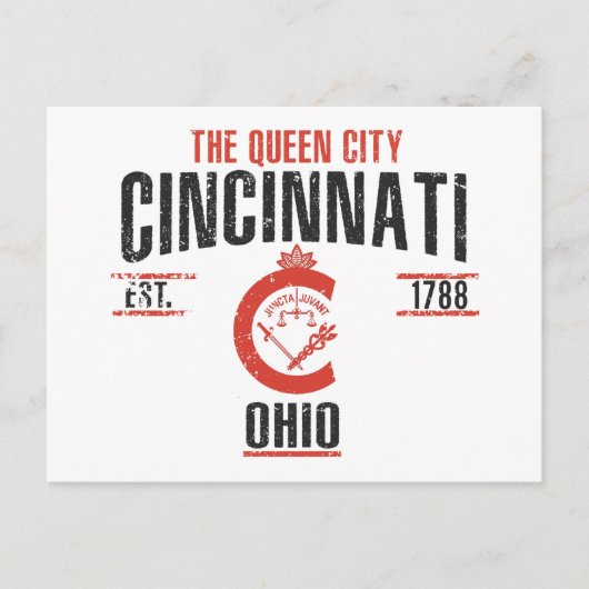 Cincinnati Postkarte (Vorderseite)
