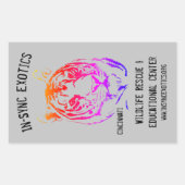 Cincinnati - rechteckiger aufkleber (Vorderseite)