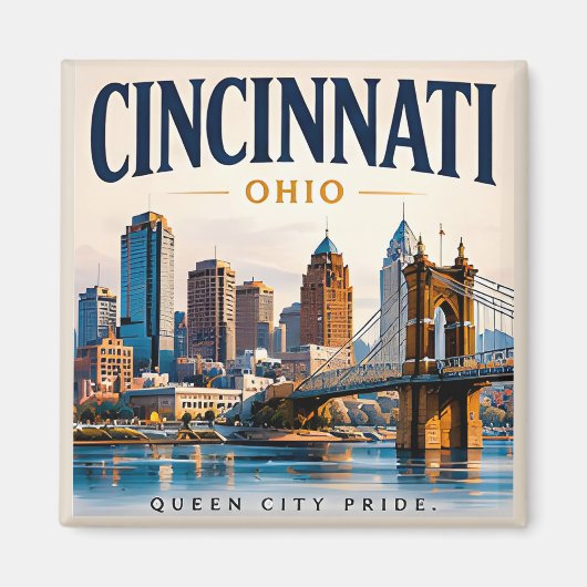 Cincinnati River City Magnet (Vorne)