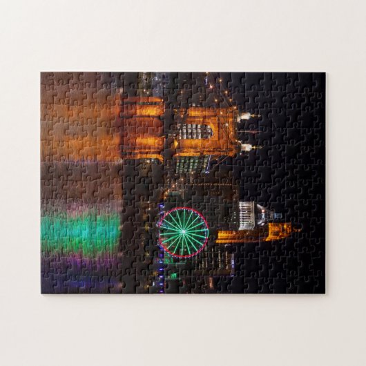 Cincinnati Roebling Bridge Nightscape Puzzle (Horizontal)