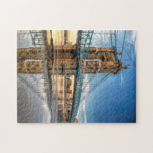 Cincinnati Roebling Bridge Reflektion Puzzle (Horizontal)