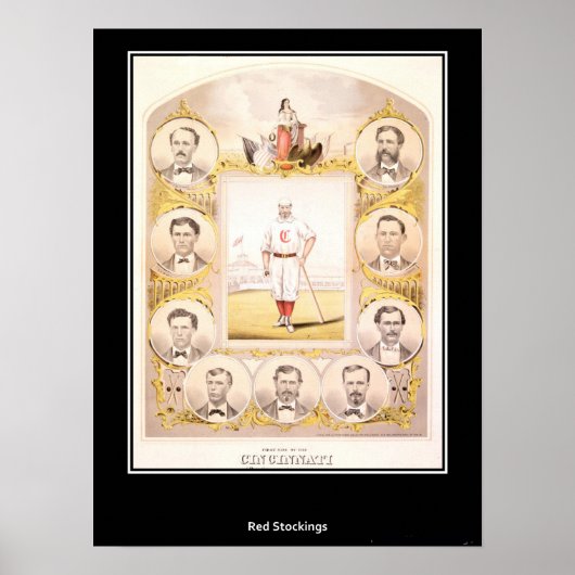 Cincinnati Rote Strümpfe 1869 Poster (Vorne)