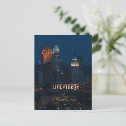 CINCINNATI. SIGNE SKYLINE Postkarten (Stehend Vorderseite)