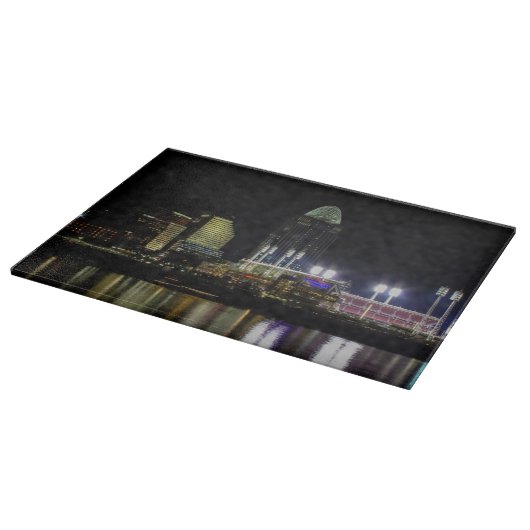 Cincinnati Skyline Cutting Board Schneidebrett (Ecke)