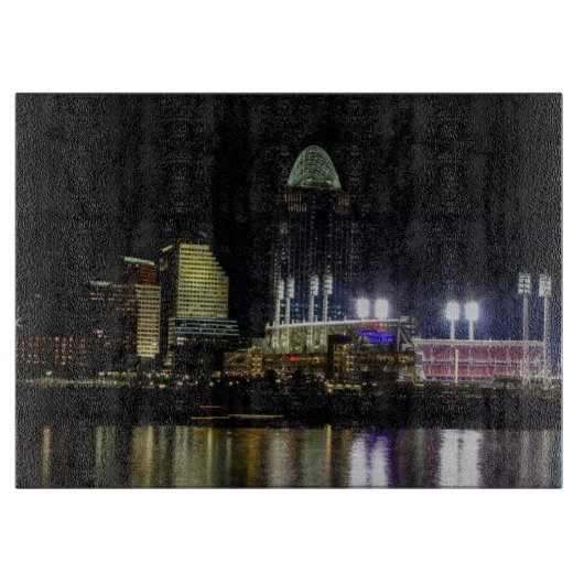 Cincinnati Skyline Cutting Board Schneidebrett (Vorderseite)