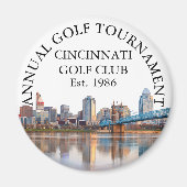 Cincinnati Skyline Golf Club Turnier individuell Magnet (Vorne)