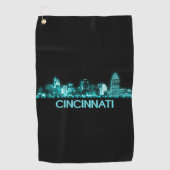 Cincinnati Skyline Golfhandtuch (Vorderseite)