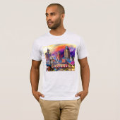 Cincinnati Skyline Graffiti Art T-Shirt (Vorne ganz)