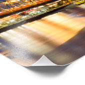 Cincinnati Skyline in der Nacht Fotodruck (Ecke)