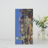 Cincinnati-Skyline-Karte Feiertagskarte (Stehend Vorderseite)