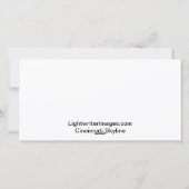 Cincinnati-Skyline-Karte Feiertagskarte (Rückseite)