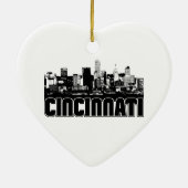 Cincinnati-Skyline Keramikornament (Hinten)