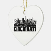 Cincinnati-Skyline Keramikornament (Links)