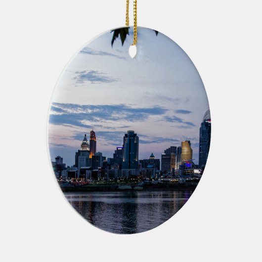 Cincinnati-Skyline Keramikornament (Rechts)