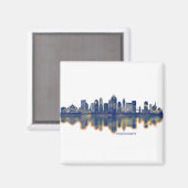 Cincinnati Skyline Magnet (Vorderseite/Rückseite)