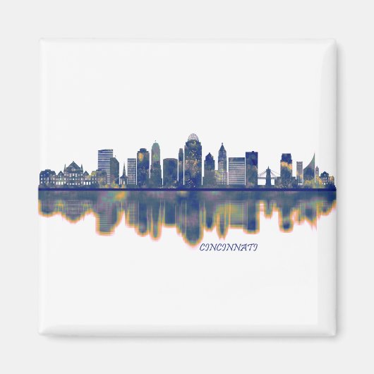 Cincinnati Skyline Magnet (Vorne)