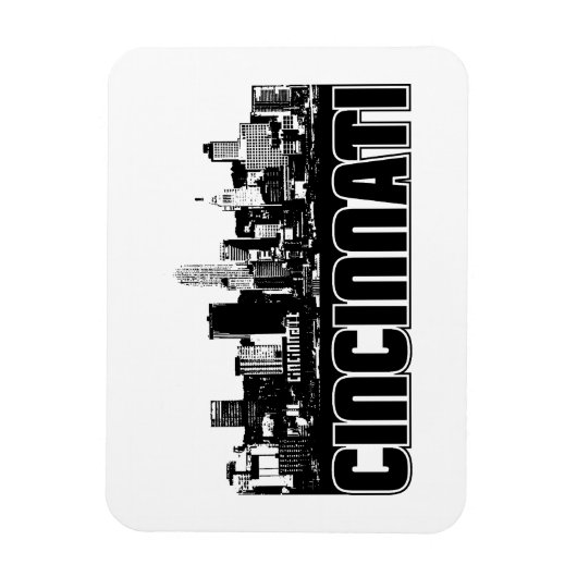 Cincinnati Skyline Magnet (Vertikal)