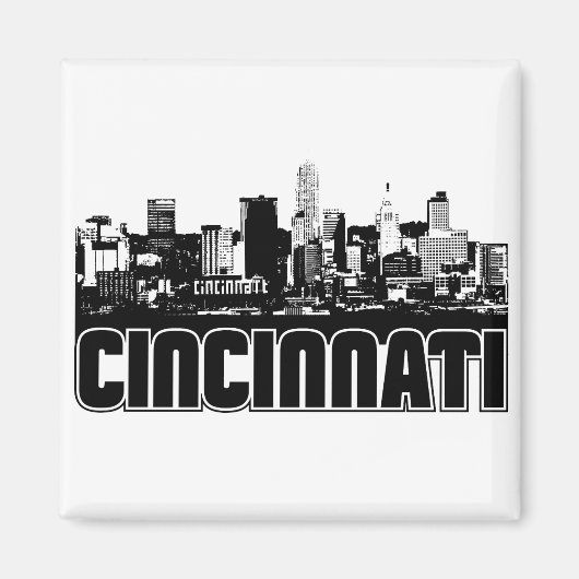 Cincinnati Skyline Magnet (Vorne)