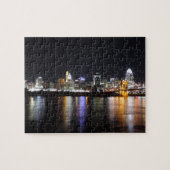 Cincinnati-Skyline nachts Puzzle (Horizontal)