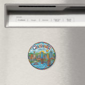 Cincinnati Skyline, Ohio, USA Ohio Magnet (In Situ (Geschirrspüler))