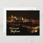 Cincinnati Skyline Postkarte (Vorne/Hinten)