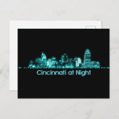 Cincinnati Skyline Postkarte (Vorne/Hinten)