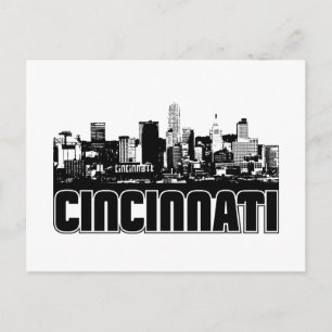 Cincinnati Skyline Postkarte