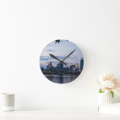 Cincinnati Skyline Runde Wanduhr (Zuhause)