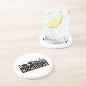 Cincinnati-Skyline Sandstein Untersetzer (Seite)