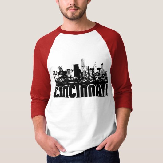Cincinnati-Skyline T-Shirt (Vorderseite)