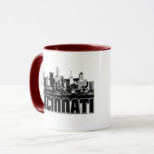 Cincinnati-Skyline Tasse (Vorderseite Links)