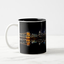 Cincinnati Skyline-Tasse Zweifarbige Tasse