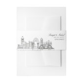 Cincinnati Skyline Wedding | Einladungsbanderole (Vorderseite Beispiel)