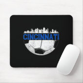 Cincinnati Soccer Distressed Cincy nati  Mousepad (Mit Mouse)