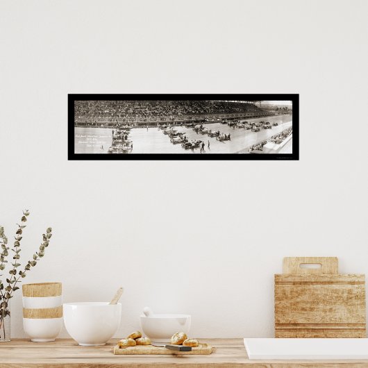 Cincinnati Speedway Foto 1916 Poster (Küche)