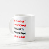 Cincinnati-Sportfans, phantastisch Kaffeetasse (Vorderseite Links)