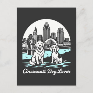 Cincinnati Stadt Ohio Hunde Liebhaber Postkarte