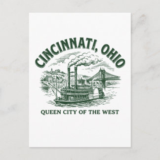 Cincinnati Stadt Ohio Queen City des Westens Postkarte