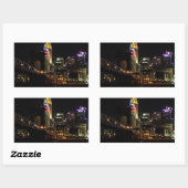 Cincinnati-Stadtbild Rechteckiger Aufkleber (Blatt)