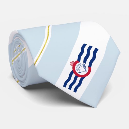 Cincinnati Streifen Fahnenhals Krawatte (Gerollt)