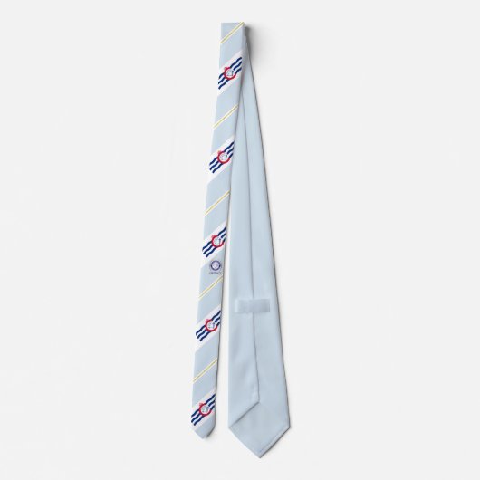 Cincinnati Streifen Fahnenhals Krawatte (Rückseite)