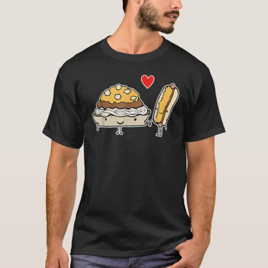 Cincinnati Style Chili 3 Weg und Käse Coney T-Shirt (Vorderseite)