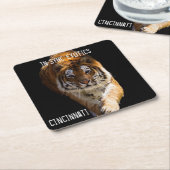 Cincinnati Tiger - Rechteckiger Pappuntersetzer (angewinkelt)