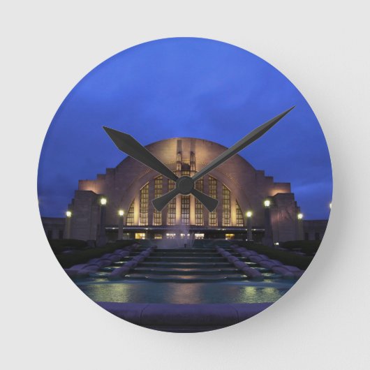 Cincinnati Union Terminal Runde Wanduhr (Vorderseite)