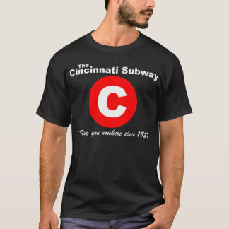 Cincinnati-Untergrundbahn-T - Shirt (Schwarzes)