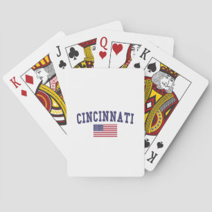Cincinnati US-Flagge Spielkarten