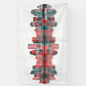 Cincinnati USA Skyline Banner (Vertikal)