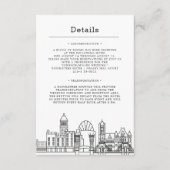 Cincinnati Wedding | Gästebuch Begleitkarte (Vorderseite)