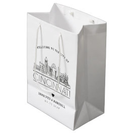 Cincinnati Wedding | Medium Gift Bag Mittlere Geschenktüte