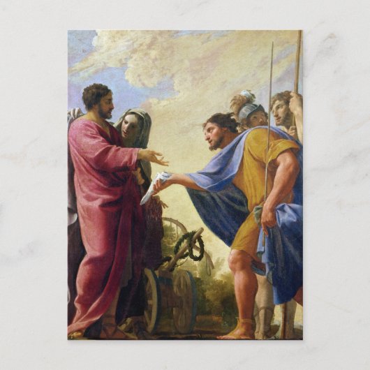 Cincinnatus kehrt zu seinem Pflug zurück Postkarte (Vorderseite)